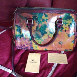 Patricia Nash Oxblood Satchel